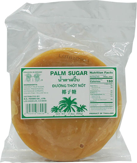 DRAGON 88 PALM SUGAR (BLOCK) 30bg x 17.6oz (500g)