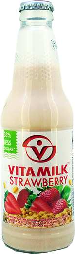 SOYMILK STRAWBERRY (VITAMILK) 24btles x 10.2fl.oz(300ml)