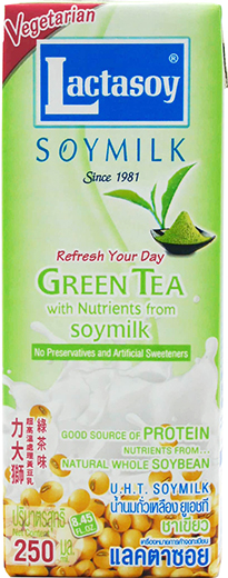 LACTASOY GREEN TEA SOY MILK 6pk x 6bx x 8.4fl. oz (250ml)