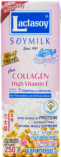 LACTASOY SOY MILK PLUS COLLAGEN 6pk x 6bx x 8.4fl. oz (250ml)