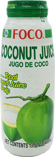 FOCO COCONUT JUICE W/ MEAT (GLASS) 12gb x 13.5fl oz