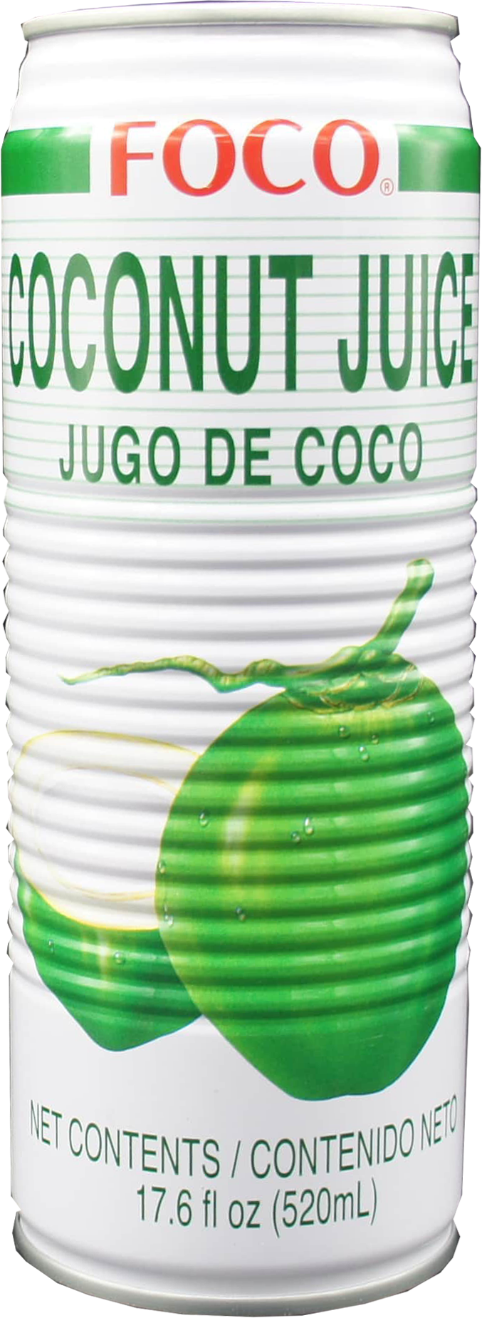 FOCO COCONUT JUICE W/ MEAT (LARGE) 24cn x 17.6fl oz. (520ml)