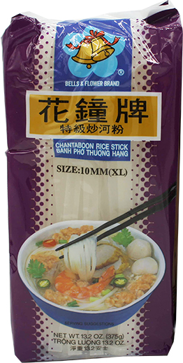 BELLS & FLOWER RICE STICK 10MM (XL) 30bg x 13.2oz (375g