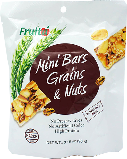 GRAINS & NUTS MINI BAR (FRUITA) 18bgs x 3.18oz (90g)