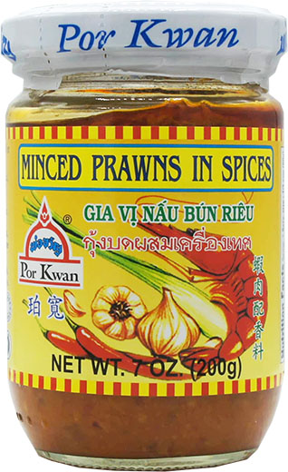 POR KWAN MINCED PRAWNS IN SPICES (JAR) 24gj x 7oz (200g)