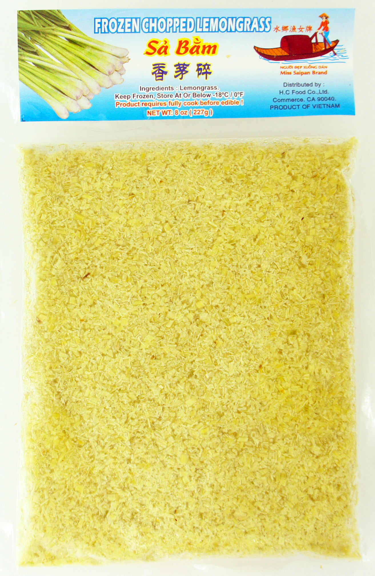 MISS SAIPAN FRZ CHOPPED LEMONGRASS 50bg x 8 oz (227g)