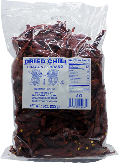 DRAGON 88 CHILI (DRIED) 30bg x 8oz (227g