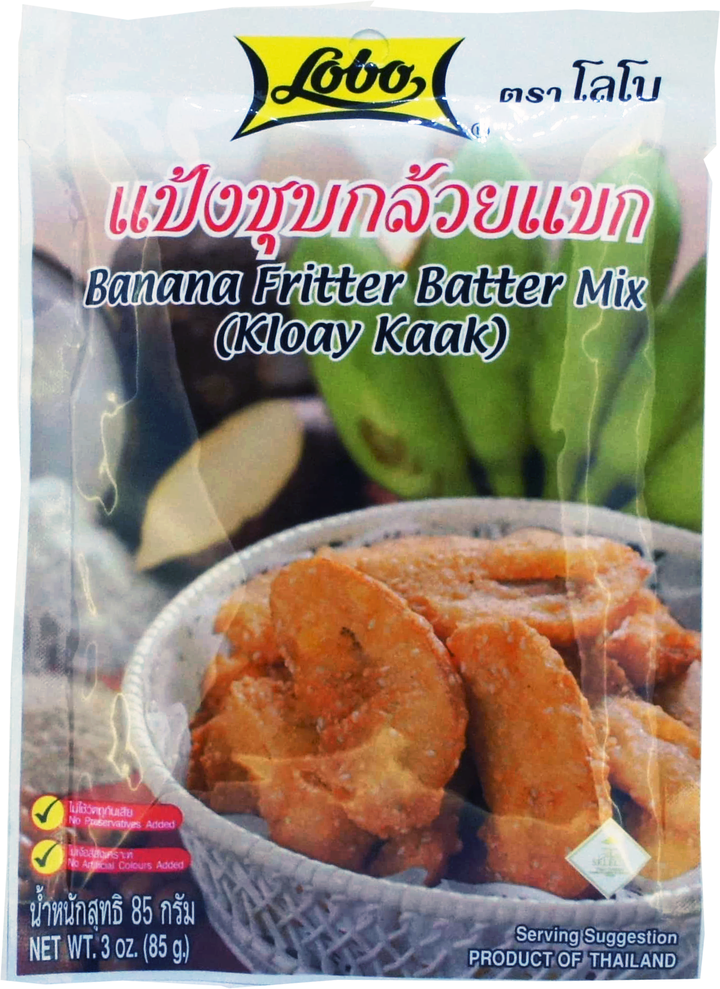 LOBO BANANA FRITTER BATTER MIX 24pk x 85g/KLOAY KAAK