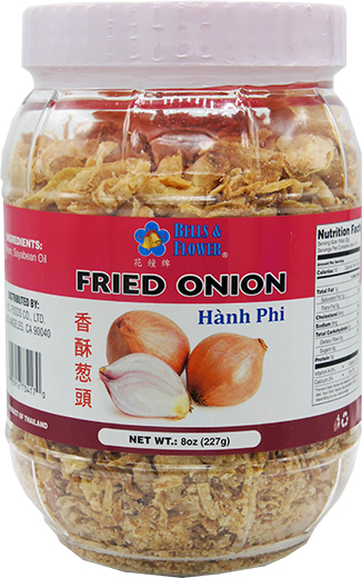 BELLS &FLOWER FRIED ONION Small 12pj x 8oz (227g)