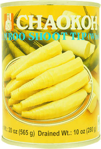 CHAOKOH BAMBOO SHOOT TIP (WHOLE) IN WATER 24cn x 20oz (56