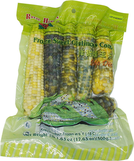 ROYAL HIBISCUS FROZEN SWEET GLUTINOUS CORN 30bg x 17.63oz (500g